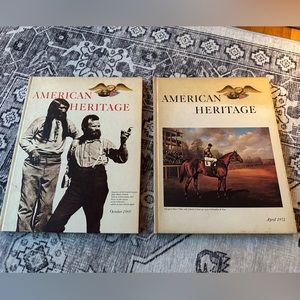 Vintage American Heritage Hardcover Books (2)- 1969 #6, 1971 #3 Thanksgiving